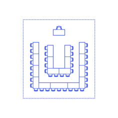 Layouts Classrooms Shapes U Shape Double Digital Sketch Svg Design, Free Vectors File